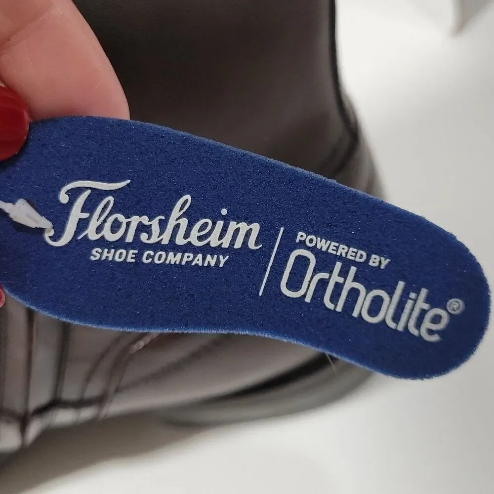 Florsheim Midtown Boot Zip Plain Toe Mens Size 11‎ D Brown Genuine Leather NEW